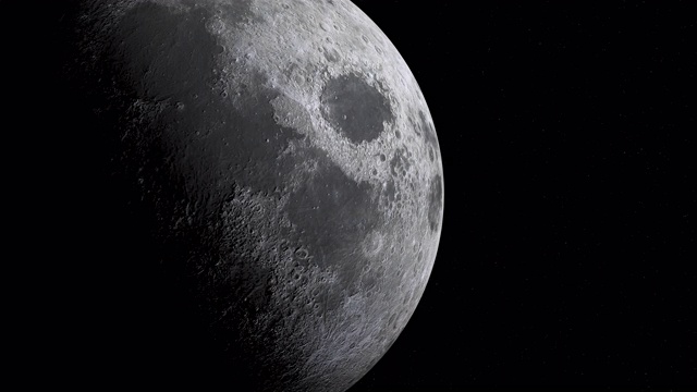 月亮周期或月亮相位动画的特写视频素材