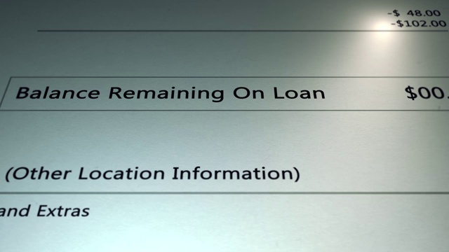 一般贷款-一般贷款余额-偿清-债务的概念视频下载