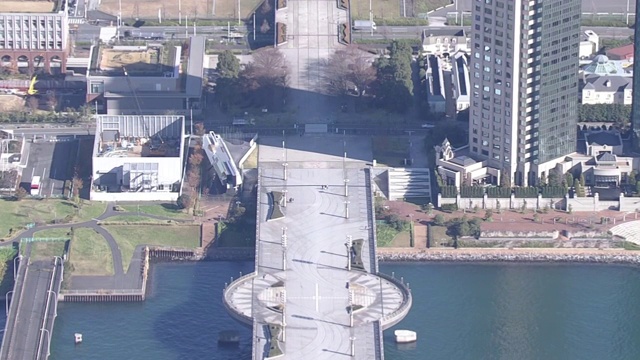 日本东京，幽野大桥，空中摄影视频下载