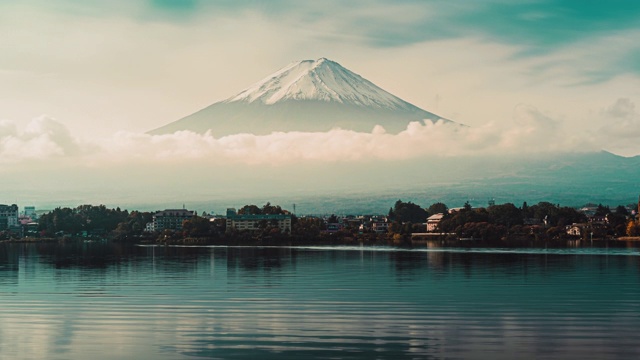 日本川口町的富士山视频下载
