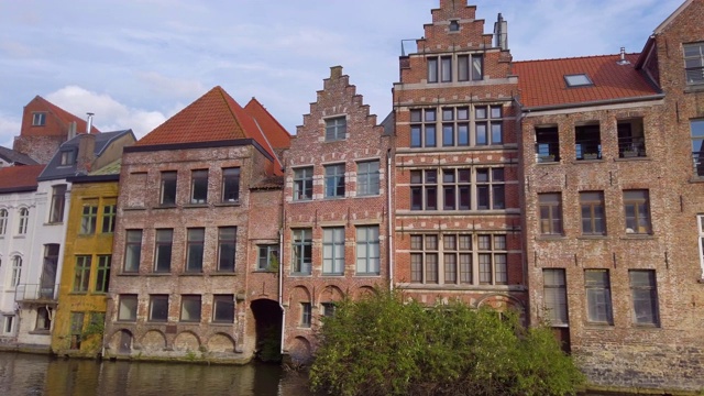 比利时根特的传统建筑视频素材
