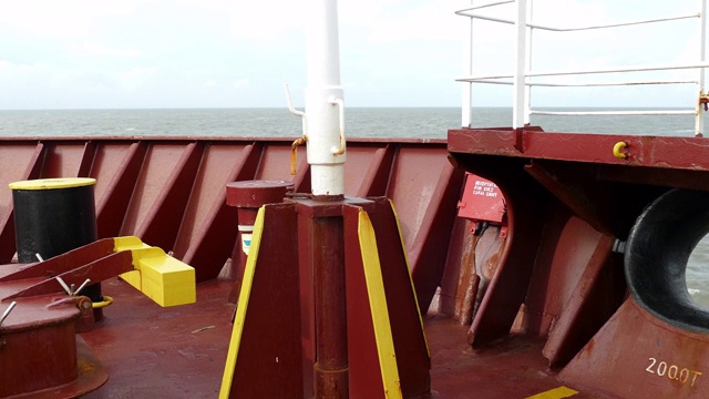 油轮甲板视频素材