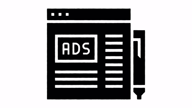 程序化的广告线绘制和墨水喷溅揭示动画与阿尔法视频下载