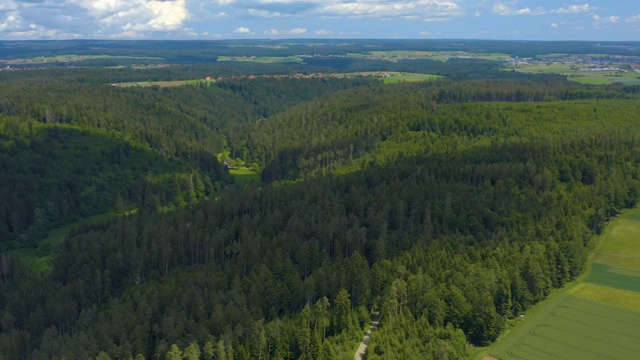 德国法尔兹格拉芬韦勒的鸟瞰图视频下载