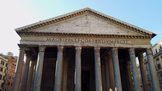 罗马万神殿视频素材