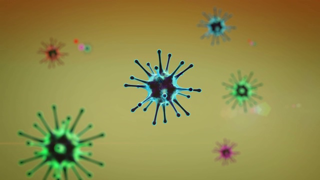 背景中的病毒视频素材