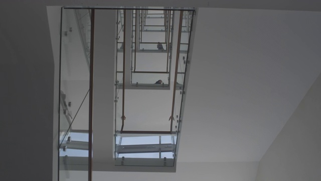 多层办公楼的楼梯视频素材