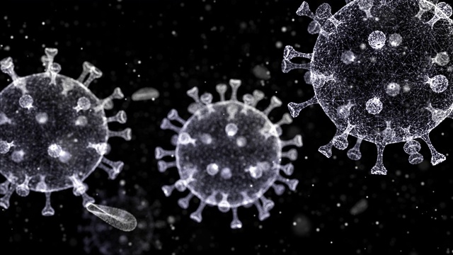 冠状病毒阿尔法通道动画视频素材