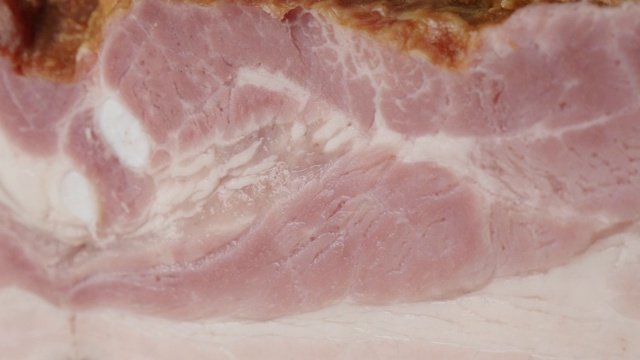 传统熏制猪肉制品层慢锅4K视频下载