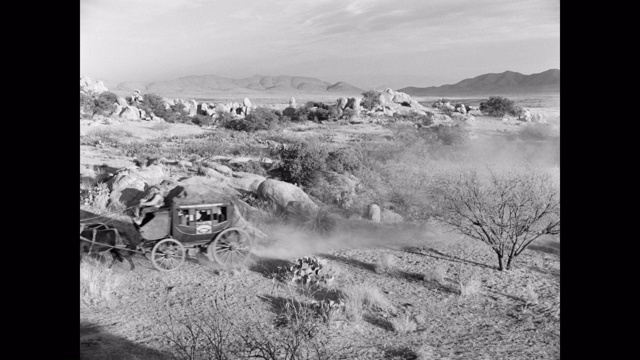 宽阔的男人在沙漠，尤马，亚利桑那州，美国公共马车视频素材