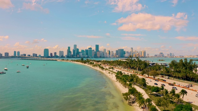 WS风景迈阿密海滩，迈阿密，佛罗里达，美国视频下载