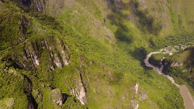 马丘比丘秘鲁航拍v10鸟瞰古代遗迹视频素材