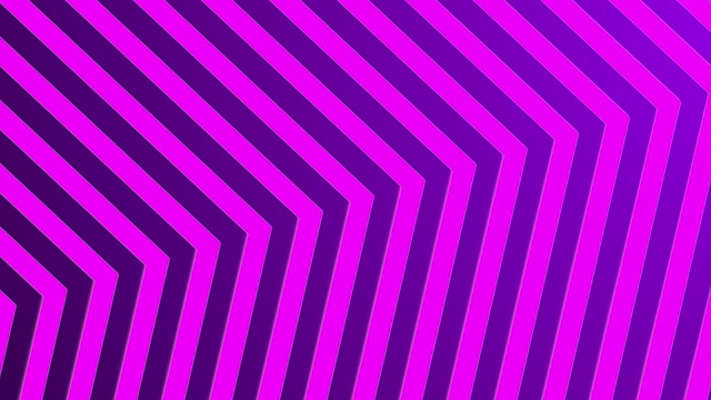 4k抽象霓虹灯紫红色光箭头方向上的紫色黑色底色视频素材