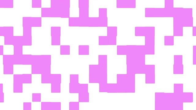 粉色形状在白色背景上移动的抽象动画。无缝循环动画背景，壁纸。视频素材