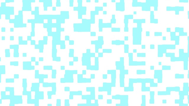 抽象背景动画的数字蓝白色图案。无缝循环动画背景，壁纸。视频素材