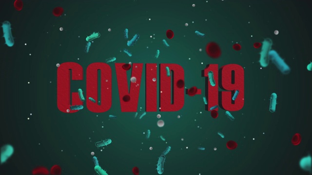 Covid-19(冠状病毒)4K 60fps绿色背景视频视频素材