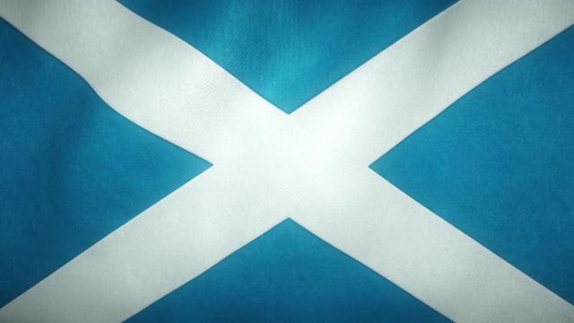 风中飘扬的苏格兰旗视频下载