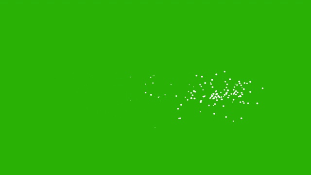 魔力能量能量抽象粒子球绿色屏幕可循环视频下载