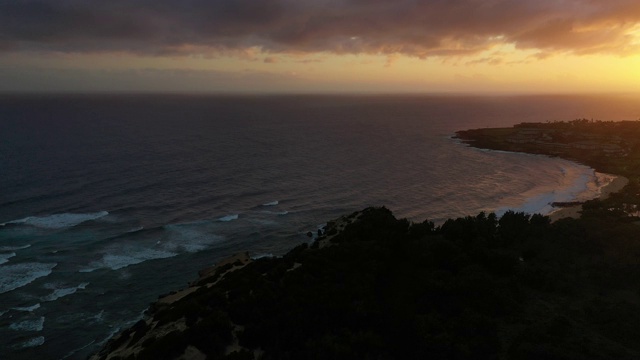 考艾岛海洋鸟瞰图视频素材