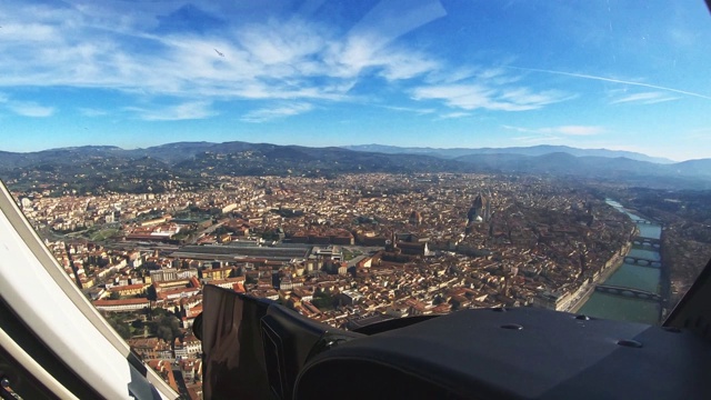 飞过意大利的佛罗伦萨视频素材