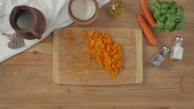 胡萝卜桌面背景视频素材