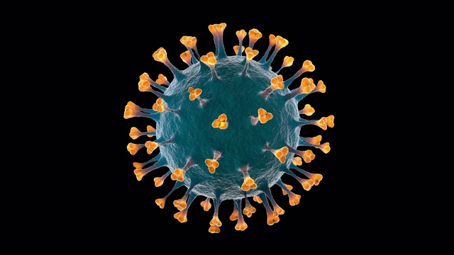 冠状病毒的动画视频素材