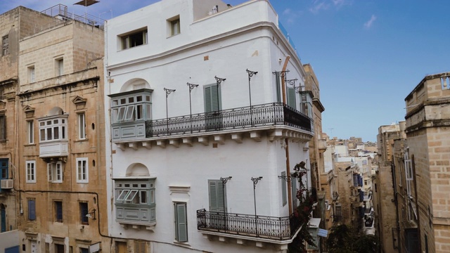 马耳他-地中海旅游目的地，瓦莱塔，马耳他首都视频素材