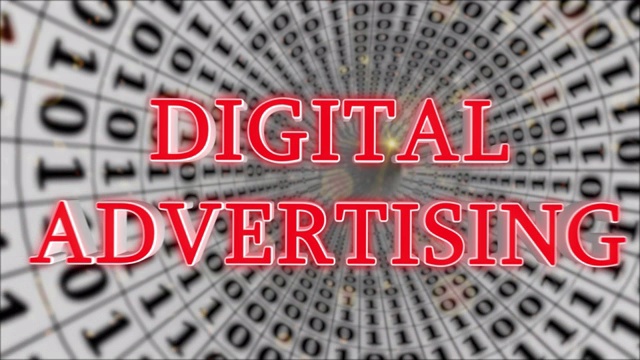白色数据隧道数字广告概念循环4K视频下载