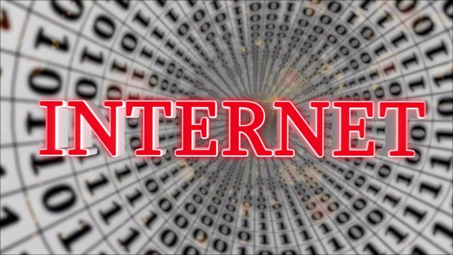 白色数据隧道互联网概念循环4K视频下载