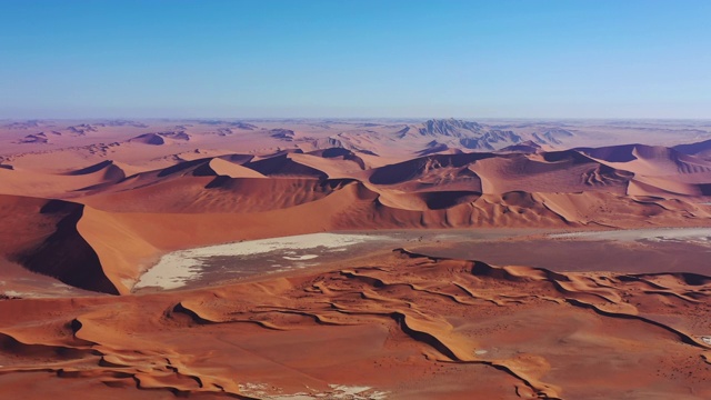纳米布沙漠沙丘无人机4K飞行视频纳米比亚视频素材