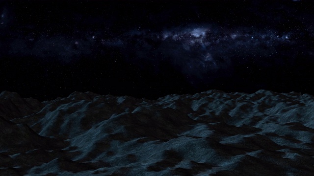 从月球上看的银河系视频素材