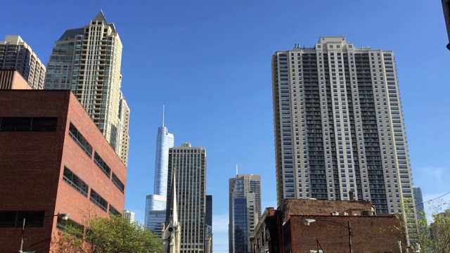 芝加哥摩天大楼，伊利诺伊州，美国视频素材