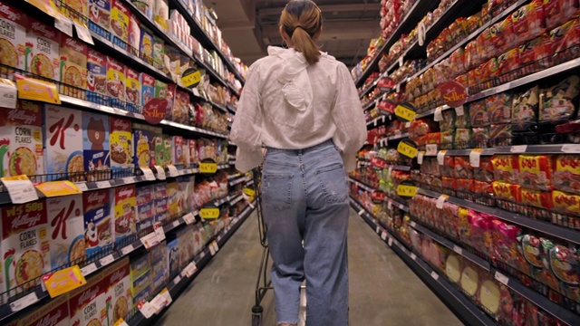 亚洲囤积女性在超市购物视频下载