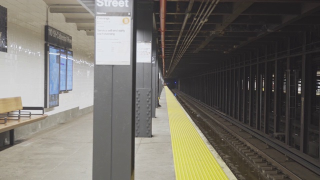 64街火车站因新冠肺炎疫情而废弃。美国纽约市。视频素材