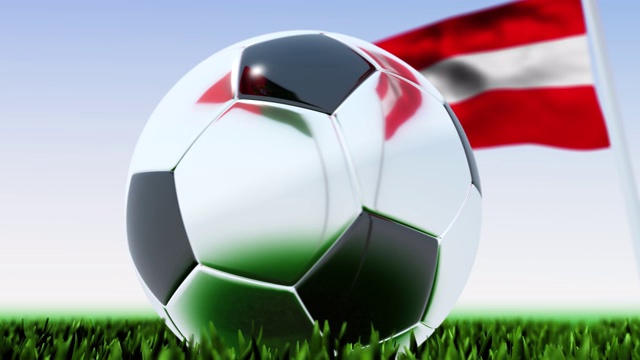循环足球葡萄牙对奥地利视频素材