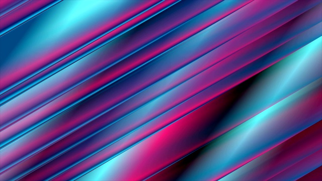 蓝紫色平滑条纹抽象技术运动背景视频素材
