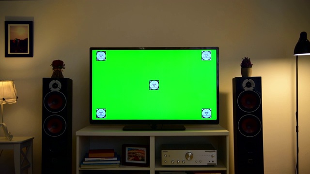 彩色键绿屏电视机在家视频下载
