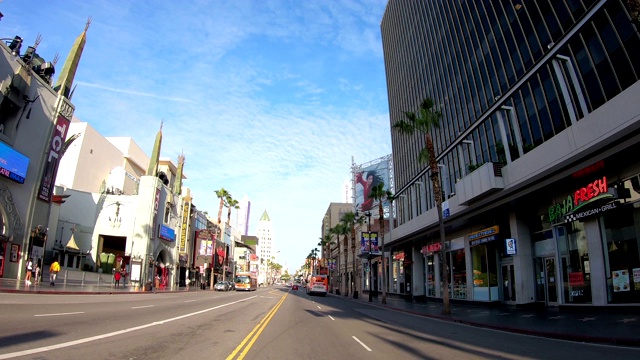 空空的好莱坞街道的4K视频视频素材