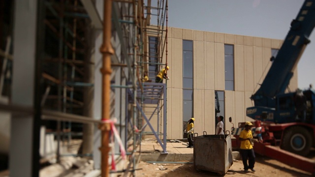 建筑工地，吉达，沙特阿拉伯视频下载