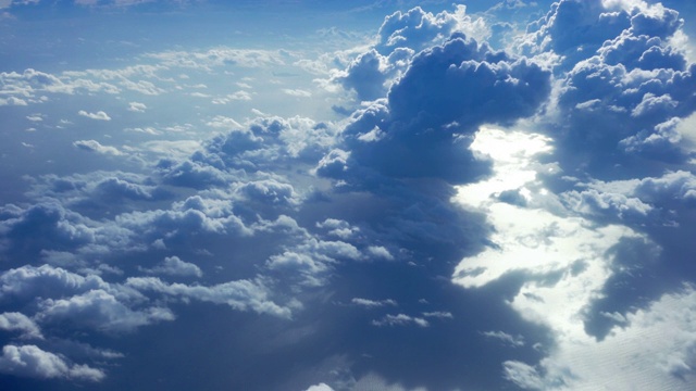 从飞机的角度看云层视频素材