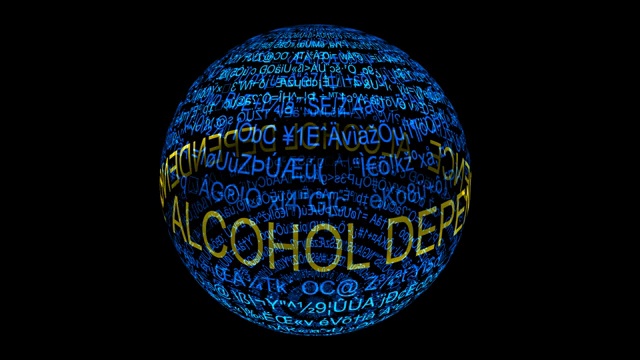 酒精依赖的概念视频素材