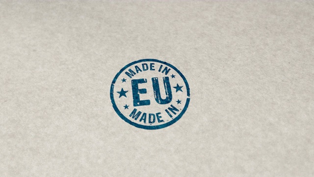 制作欧盟邮票及欧盟邮票回路动画视频素材