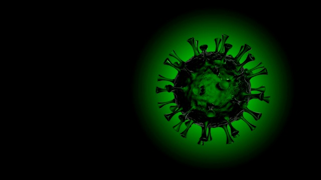 冠状病毒-病毒特写(循环4K +色度键)视频素材