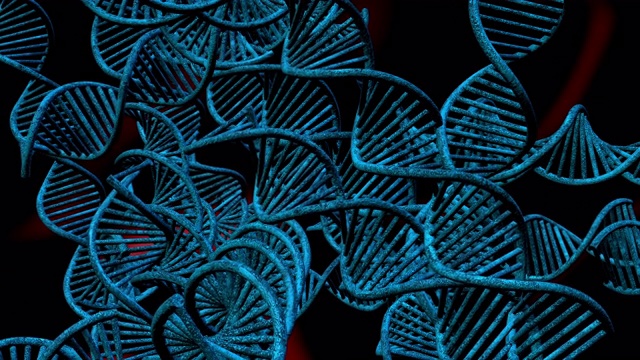 DNA自我复制的抽象概念视频素材