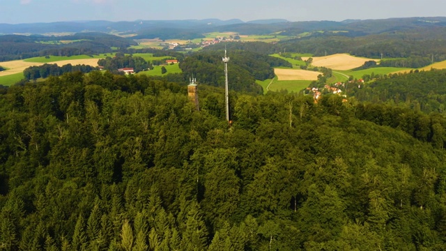 鸟瞰图的城市Igelsloch在德国视频下载