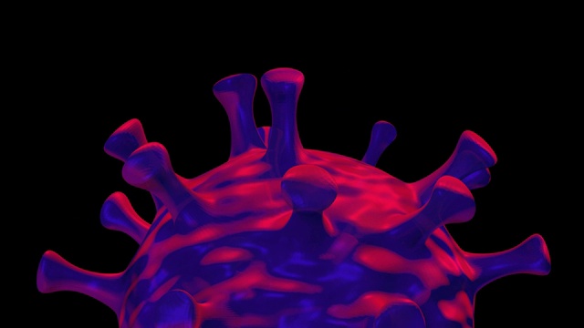 活性冠状病毒(COVID-19)动画背景，视频素材