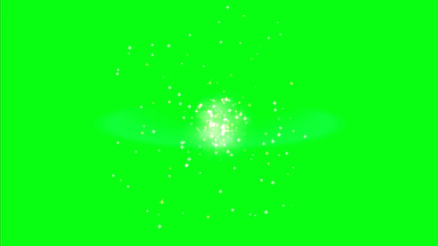 绿色屏幕上的太空爆炸视频素材