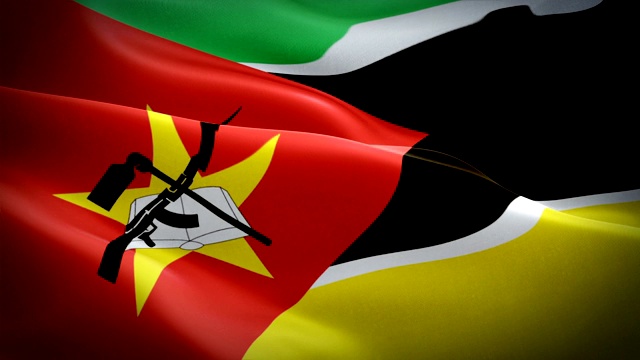 莫桑比克国旗特写1080p全高清1920X1080镜头视频在风中飘扬。全国‎‎‎‎马普托‎‎3d莫桑比克国旗飘扬。标志莫桑比克无缝循环动画。莫桑比克旗帜高清分辨率背景1080p视频下载