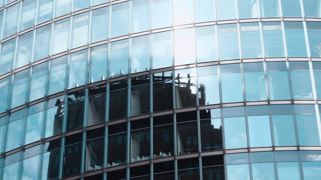 柏林波茨坦广场的现代企业办公大楼视频素材