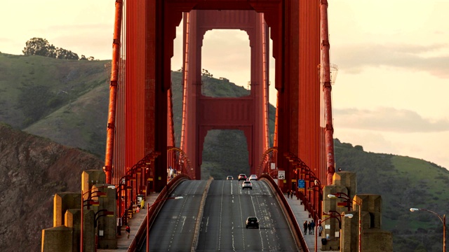 旧金山金门大桥时光流逝视频素材